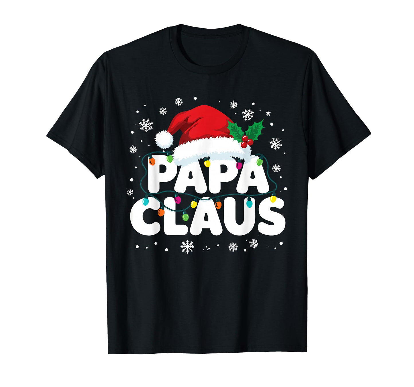 Papa Claus Matching Family Christmas Pajamas T-Shirt