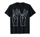 Six Seven Hand Sign ASL Sign Language Funny Alpha Kid Meme T-Shirt