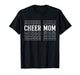 Cheer Mom Funny Layered Text Mother Cheerleader T-Shirt