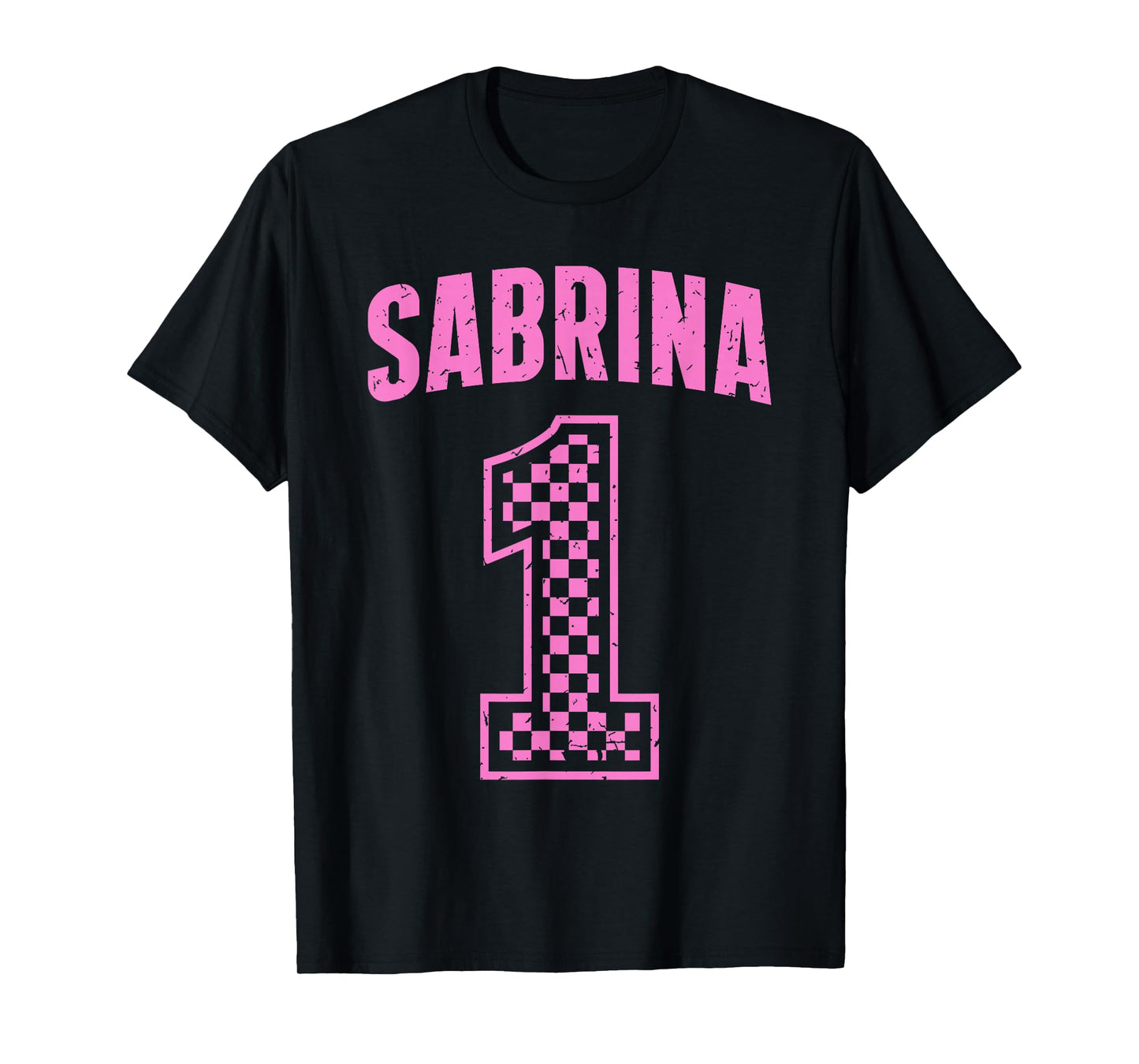 Vintage Sabrina Supporter Number 1 Checkered Greatest Fan T-Shirt