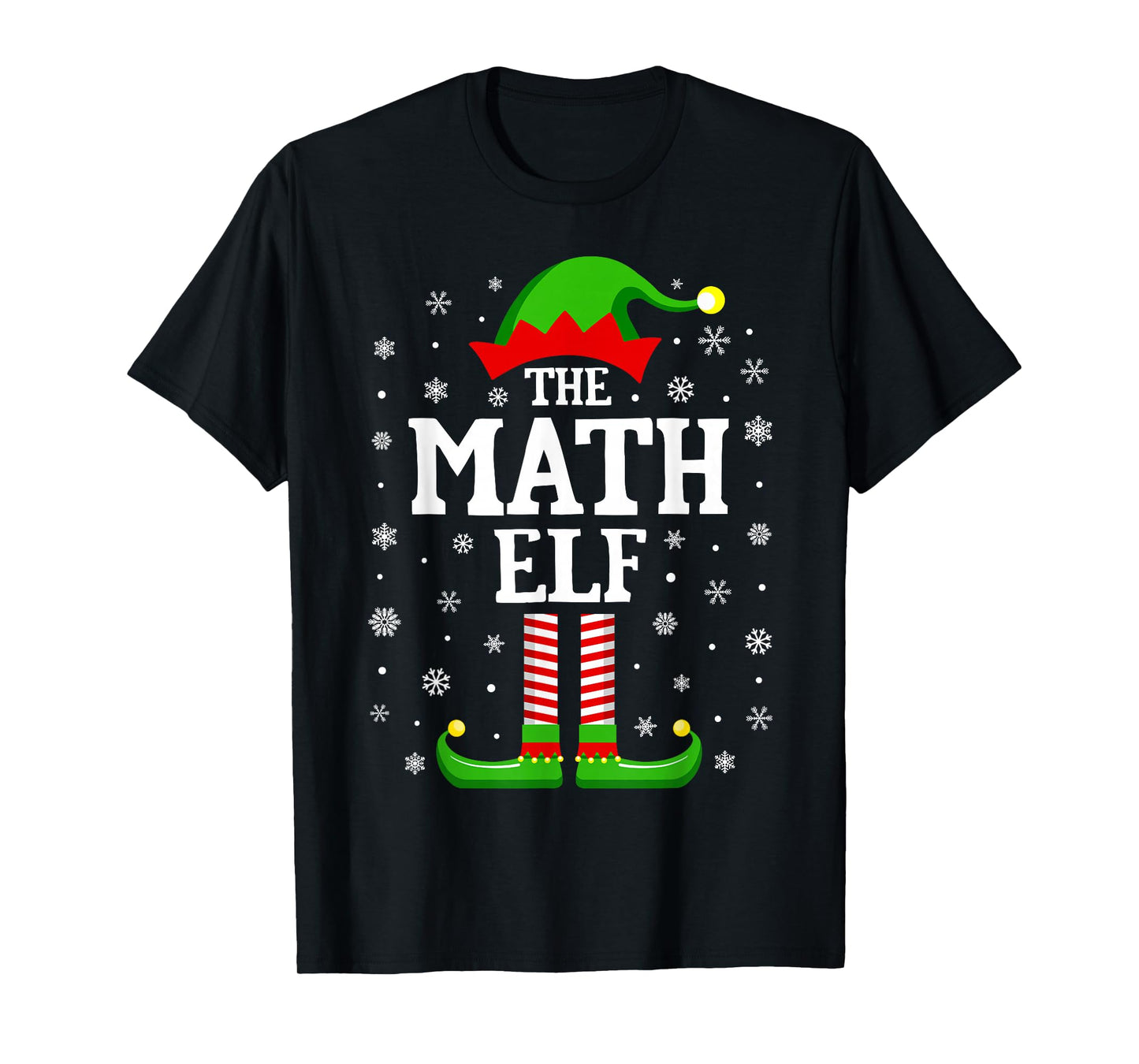 Math Elf Funny Christmas Family Matching T-Shirt