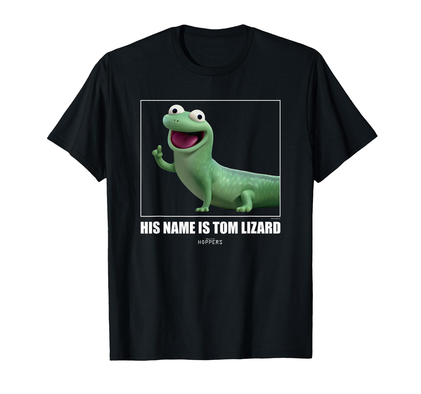 Disney Pixar Hoppers Tom Lizard Cute 3D Character Aesthetic T-Shirt