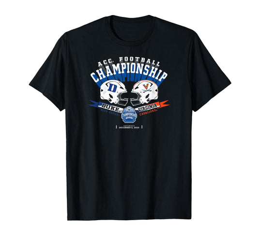 Duke vs Virginia Acc Championship 2025 Football Black T-Shirt