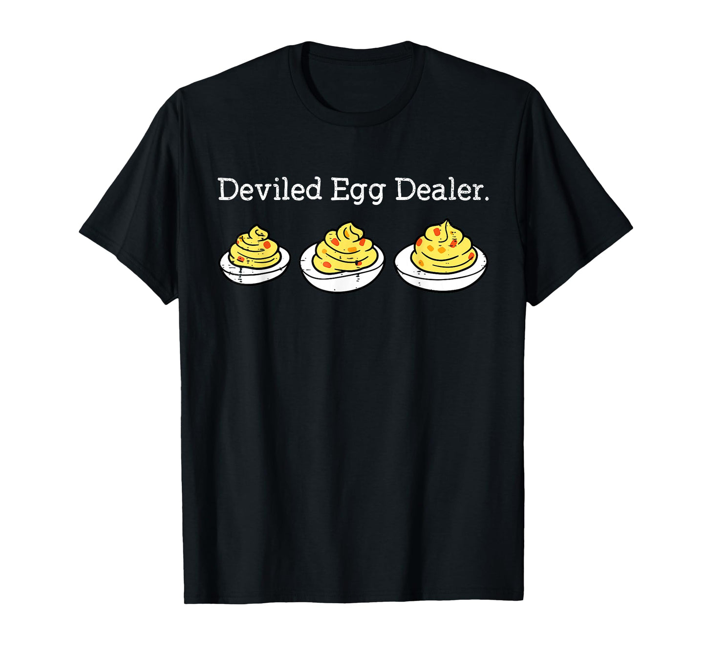 Retro Deviled Egg Dealer Funny Thanksgiving Dinner T-Shirt
