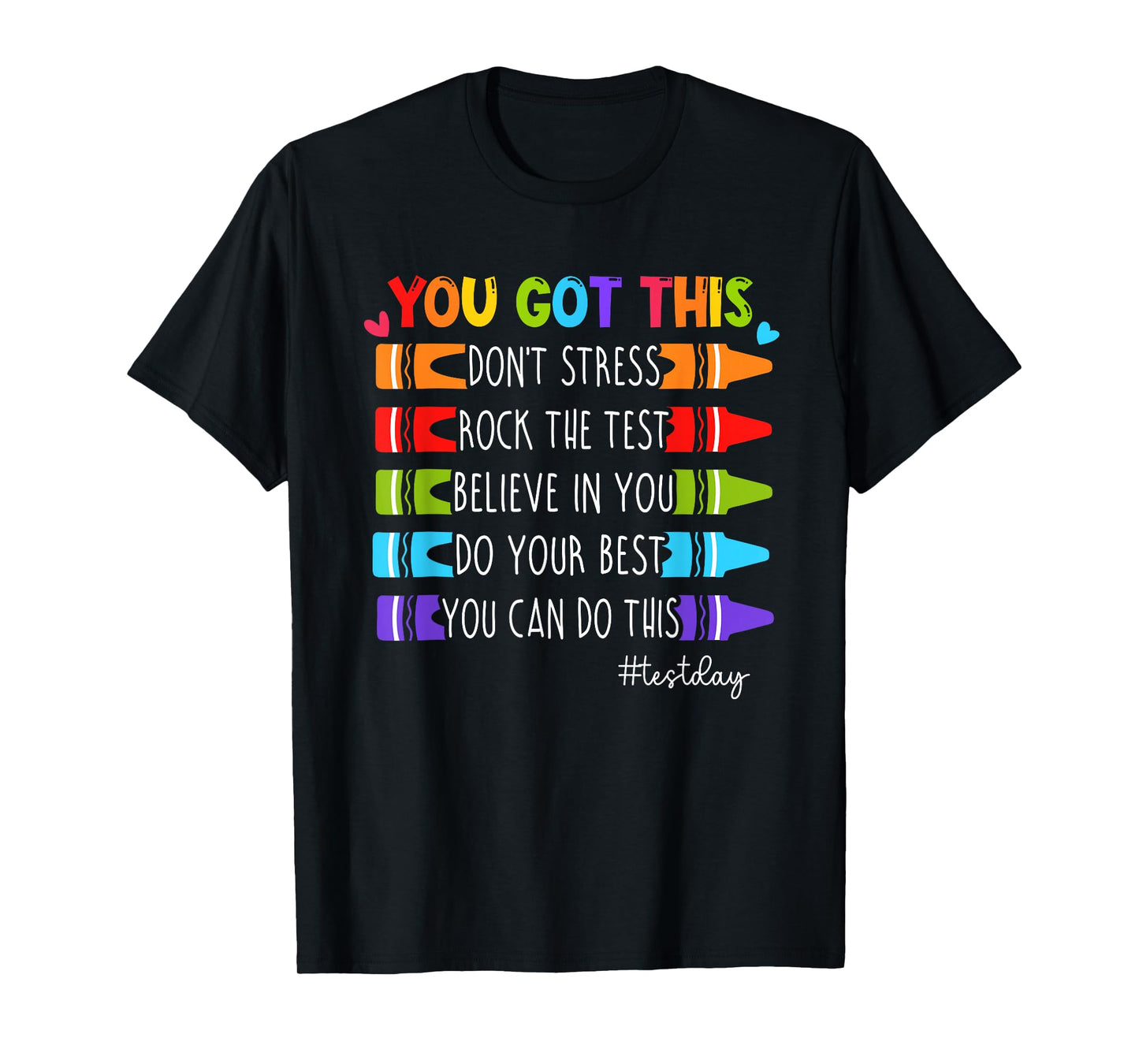 You Got This Don't Stress Rock The Test Test Day Teacher Kid T-Shirt