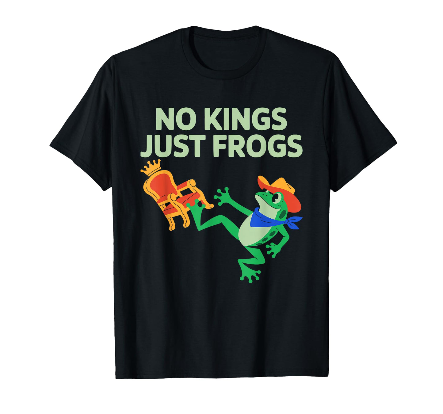Vintage No Kings Just Frogs Portland Frog Protest Men Women T-Shirt