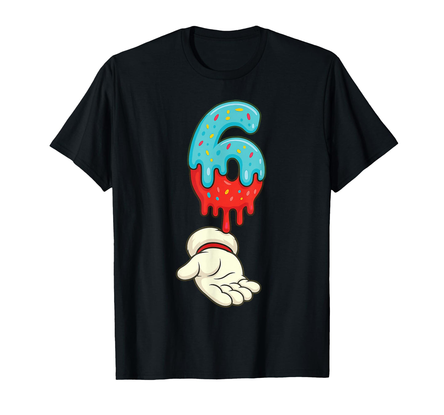 Matching Six Seven 6 7 Christmas Ice Cream Drip Xmas Santa T-Shirt