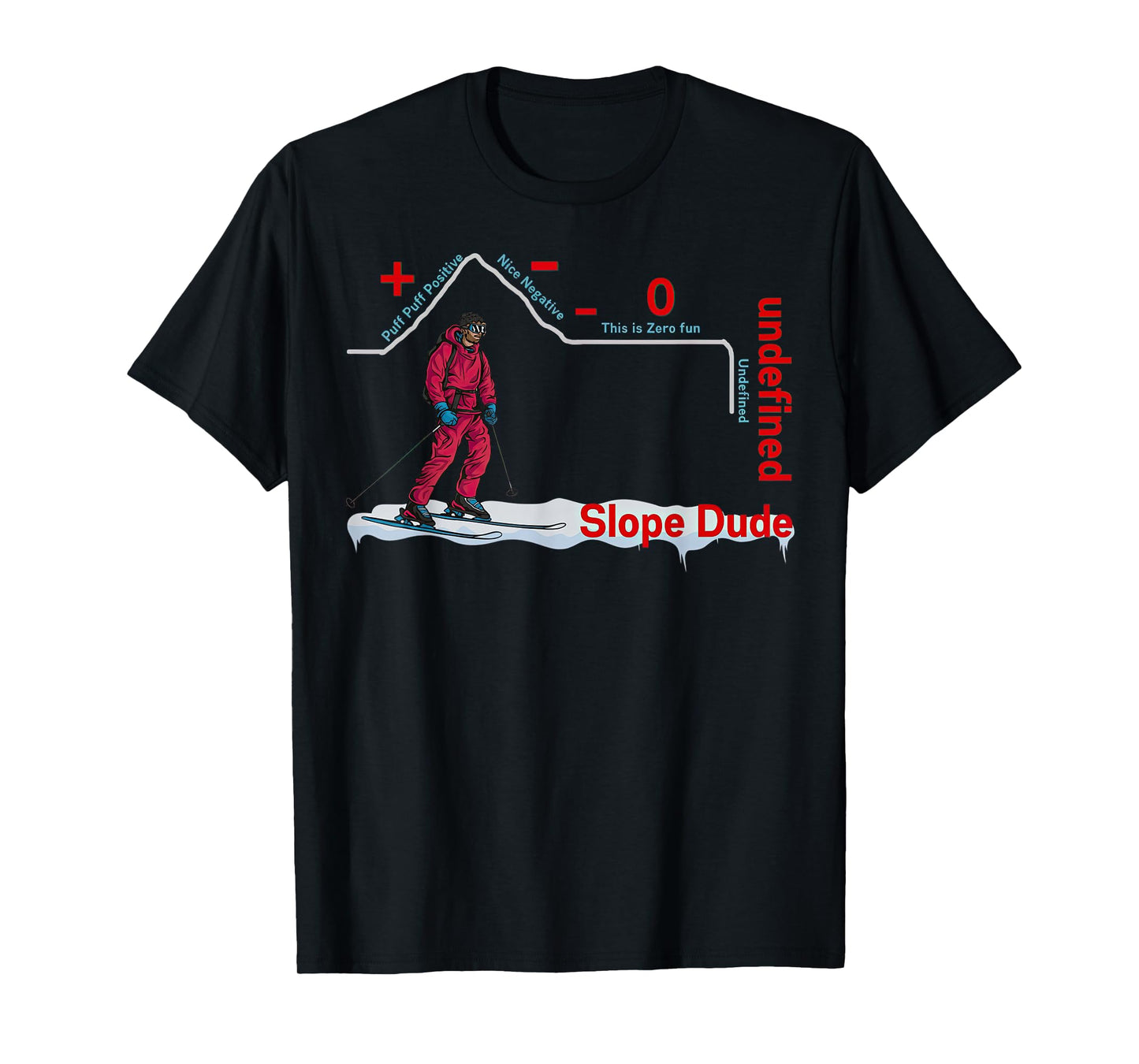 Funny Slope Dude Algebra Geometry Middle School Math Teacher T-Shirt