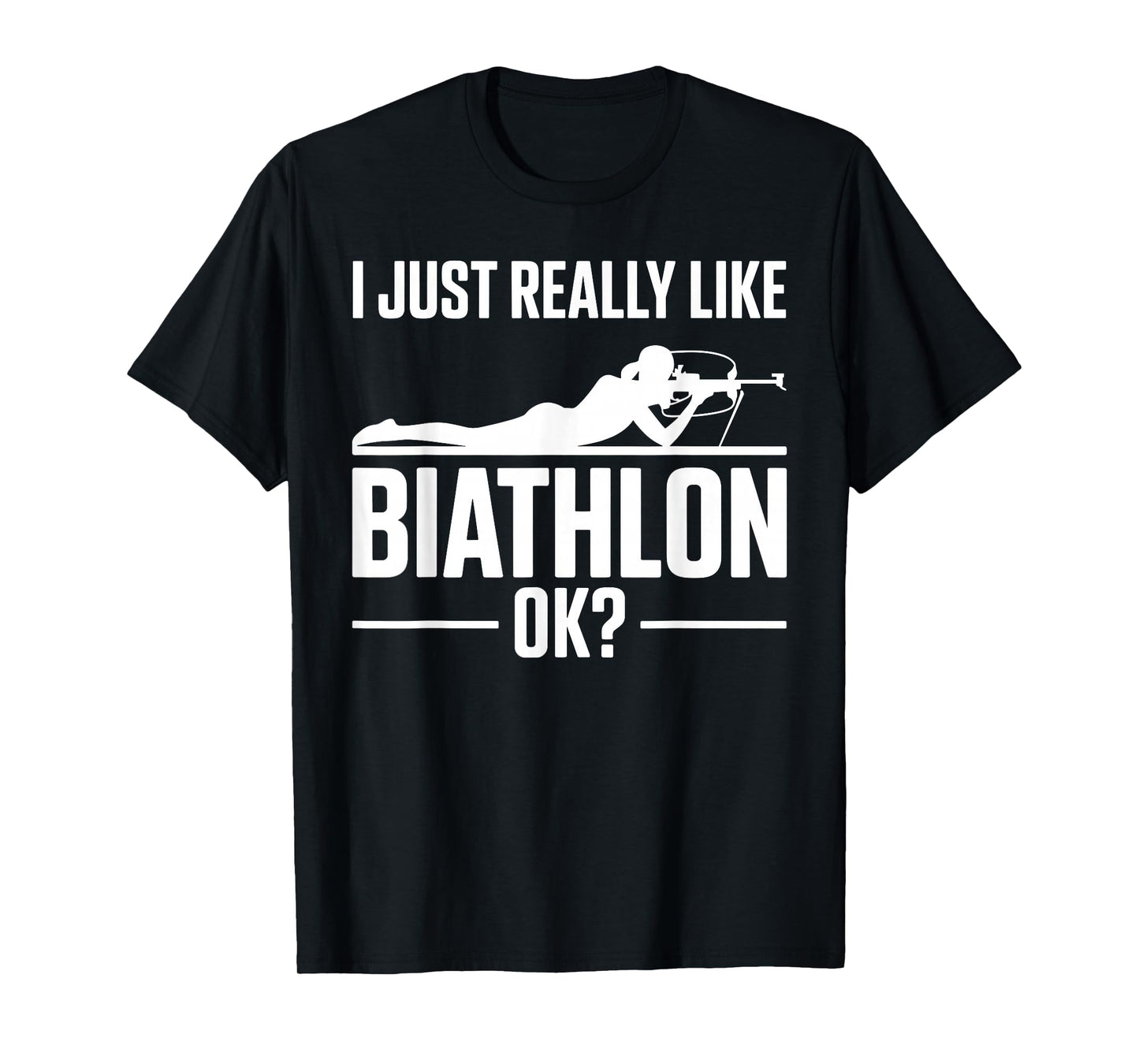 Biathlon Art for Men Women Biathlon Winter Sport Biathlete T-Shirt