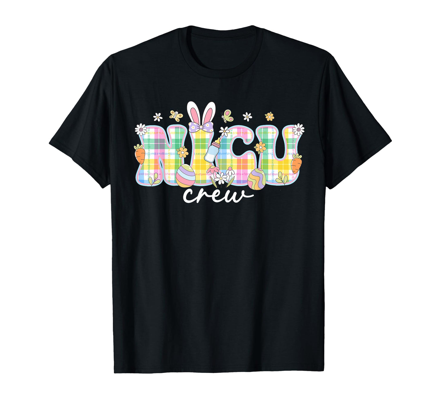 Groovy NICU Crew Easter Bunny NICU Nurse Squad Easter Day T-Shirt