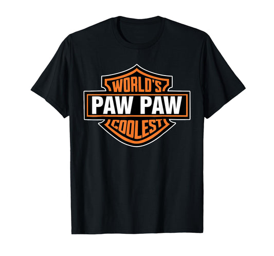 Worlds Coolest Paw Paw Matching Family Fathers Day for Men T-Shirt