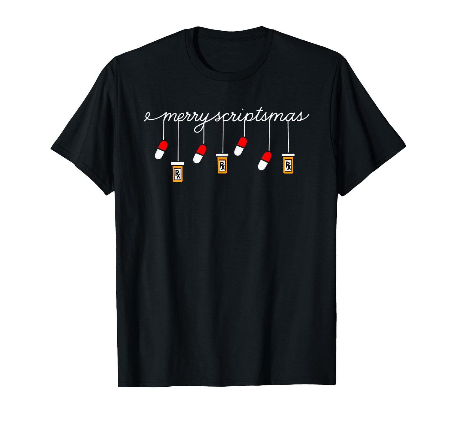 Funny Christmas Pharmacy Phrase Merry Scriptsmas Conference T-Shirt