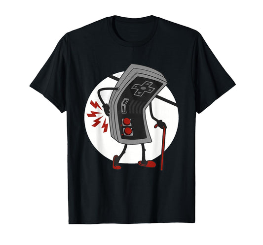 Funny Old Gamer Gaming Retro 80s 90s Video Game Old Gamer T-Shirt