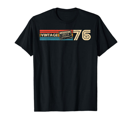 50th Birthday Retro Vintage 1976 Men Women T-Shirt