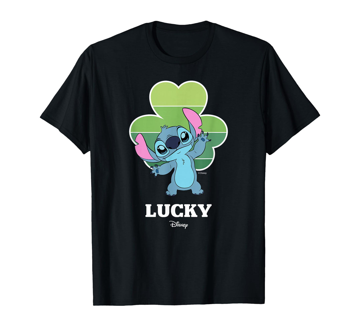 Disney Lilo & Stitch Lucky Clover St Patrick's Day T-Shirt