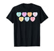 Music Teacher Valentines Candy Heart Musical Notes T-Shirt