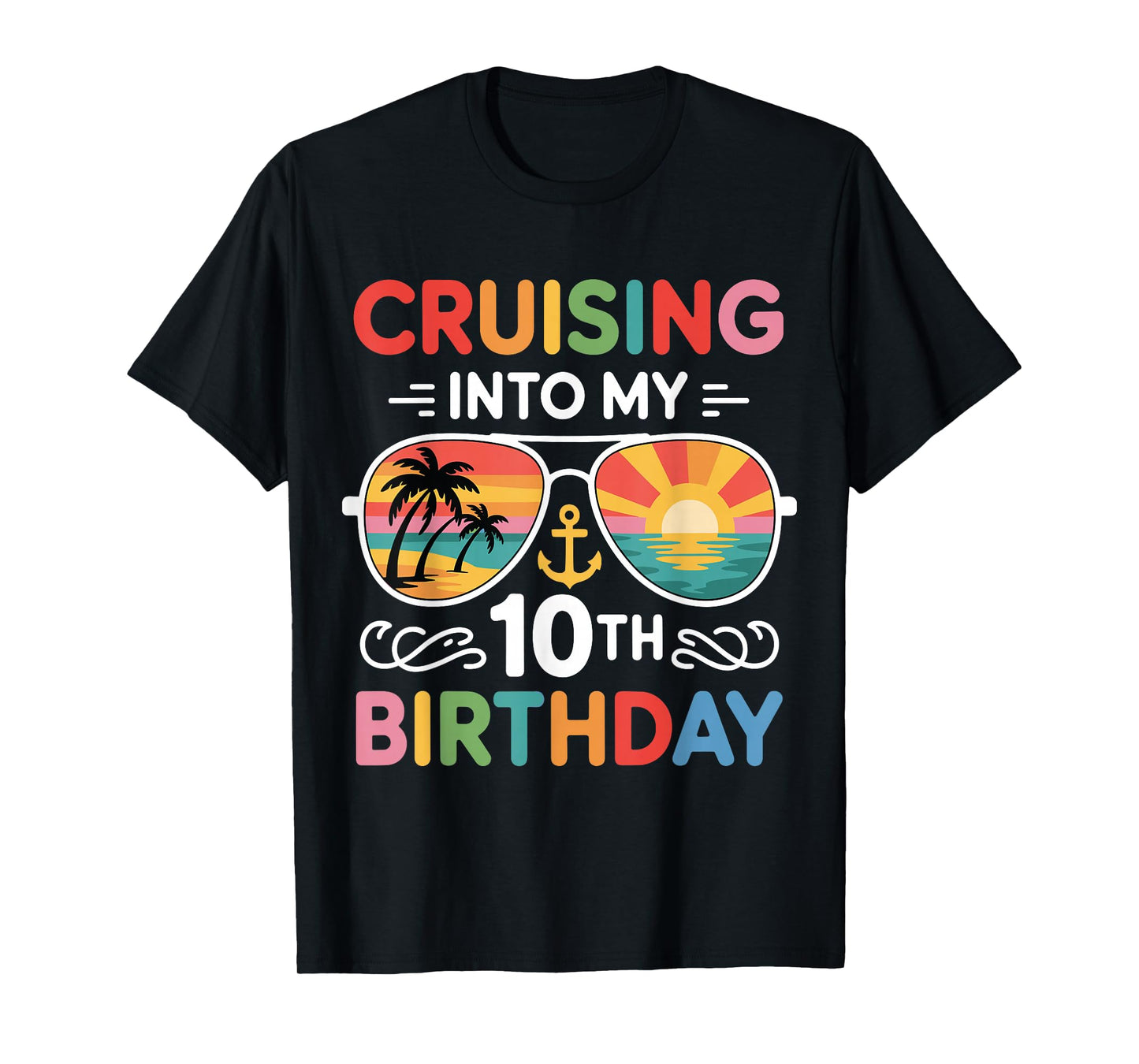 Cruise Vacation Trip Cruising Into My 10th Birthday Summer T-Shirt