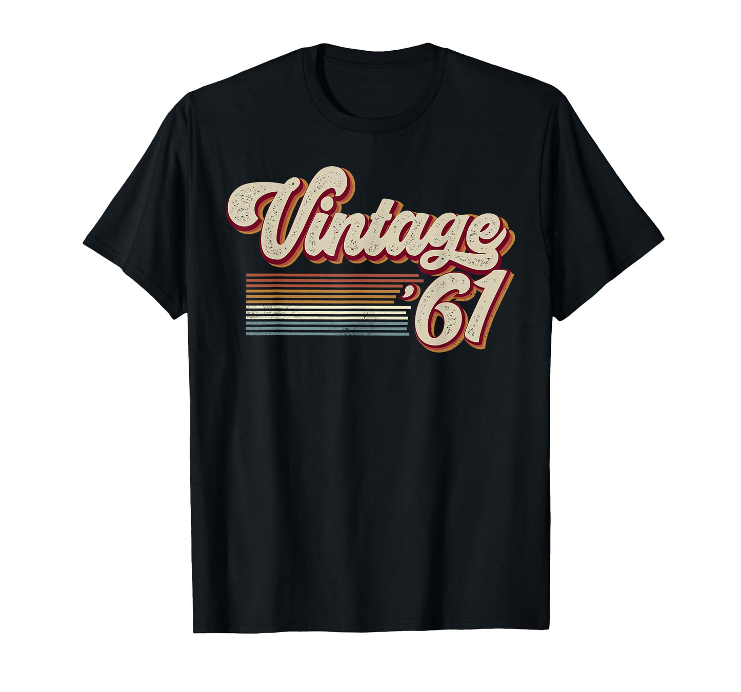 Vintage 1961 Retro Sunset Classic 65-Year-Old 65th Birthday T-Shirt