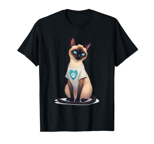 Cute Siamese Cat for A Meezer Owner T-Shirt