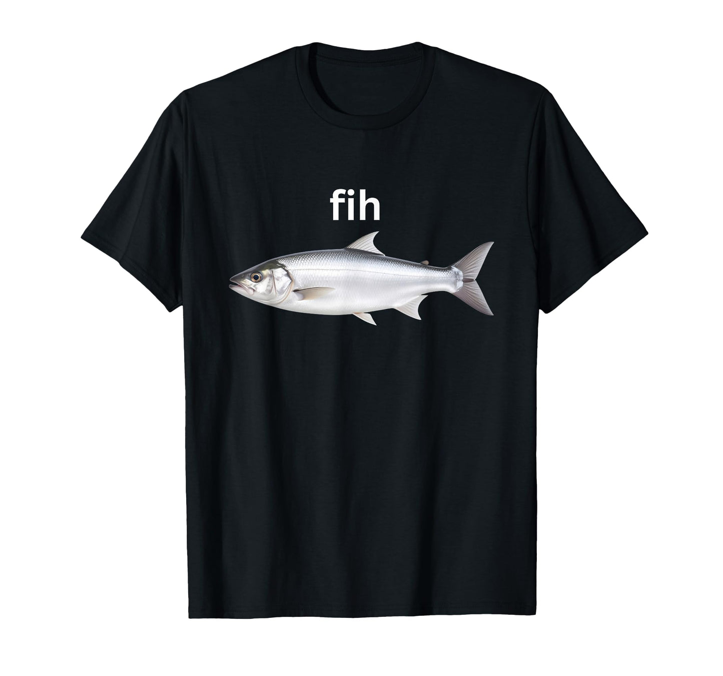 Fih Meme Funny Misspelled Fish Meme Misspelling Brainrot T-Shirt