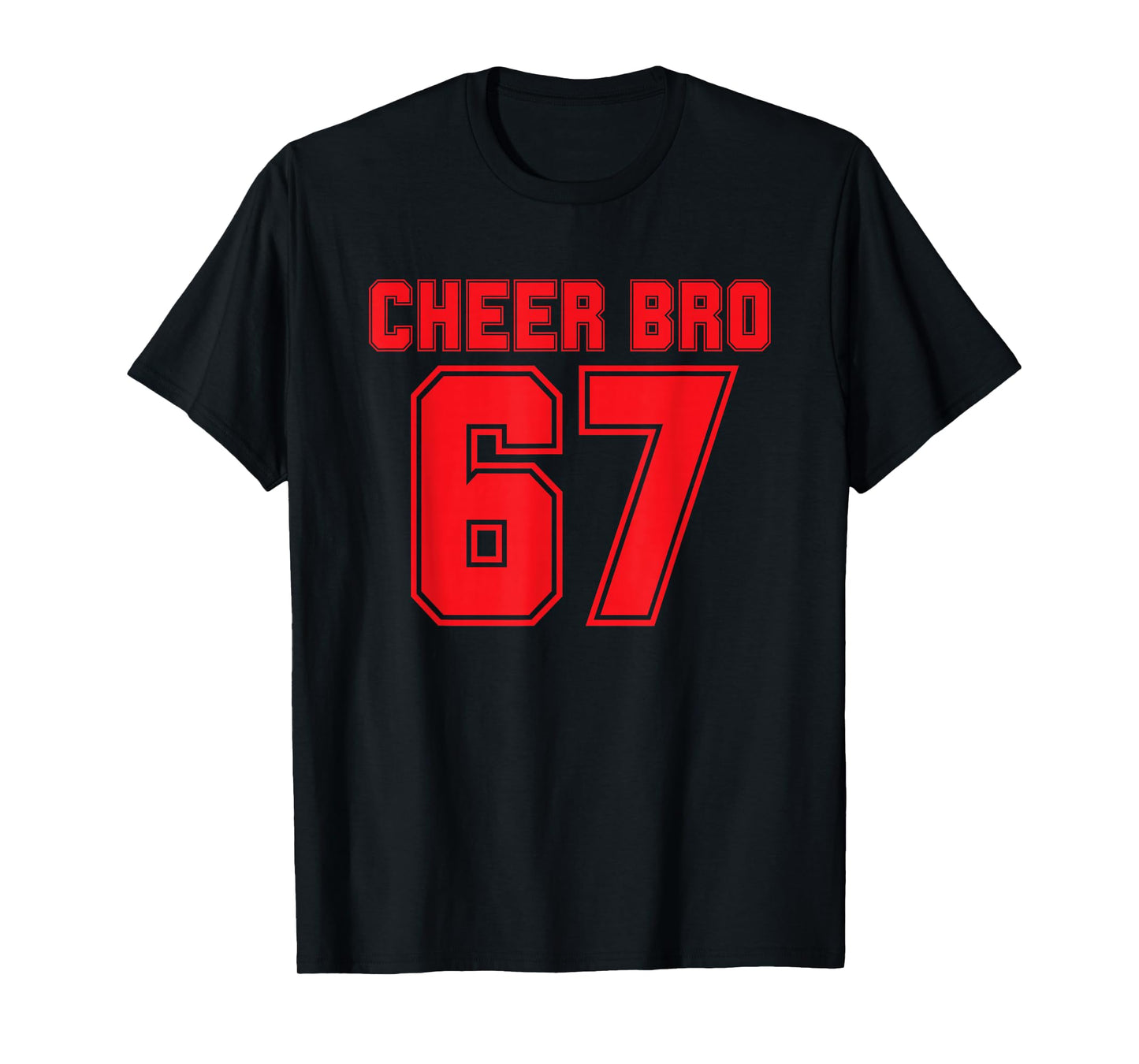 Cheer Bro Cheerleader Brother Red 6 7 Meme T-Shirt