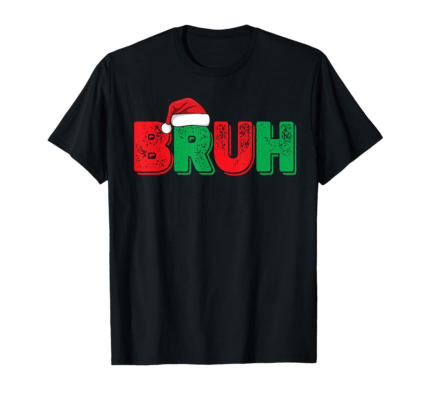Merry Christmas Bruh Funny Santa Claus Retro Men Women Kids T-Shirt