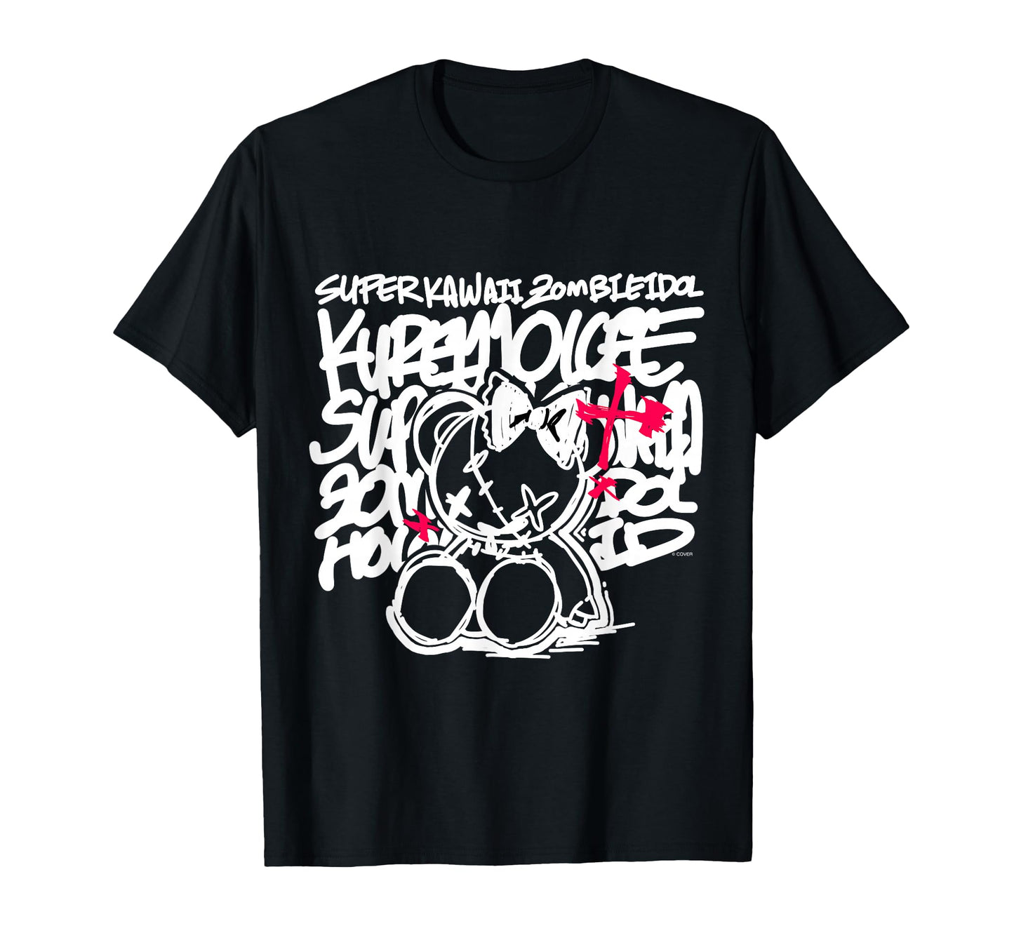 [Kureiji Ollie] Super Kawaii Zombie Idol Black T-Shirt