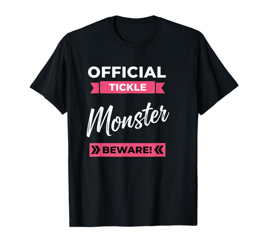 Mom Official Tickle Monster Beware Funny Mom Humor T-Shirt