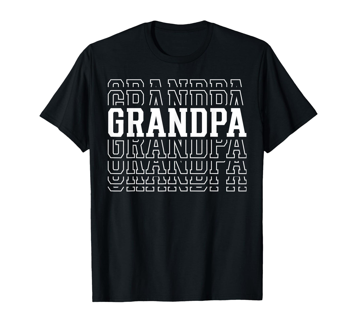 Grandpa Funny Layered Text Father's Day Grandpa T-Shirt