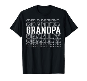 Grandpa Funny Layered Text Father's Day Grandpa T-Shirt