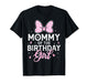 Mommy of The Birthday Girl Cute Pink Bow Family Matching T-Shirt