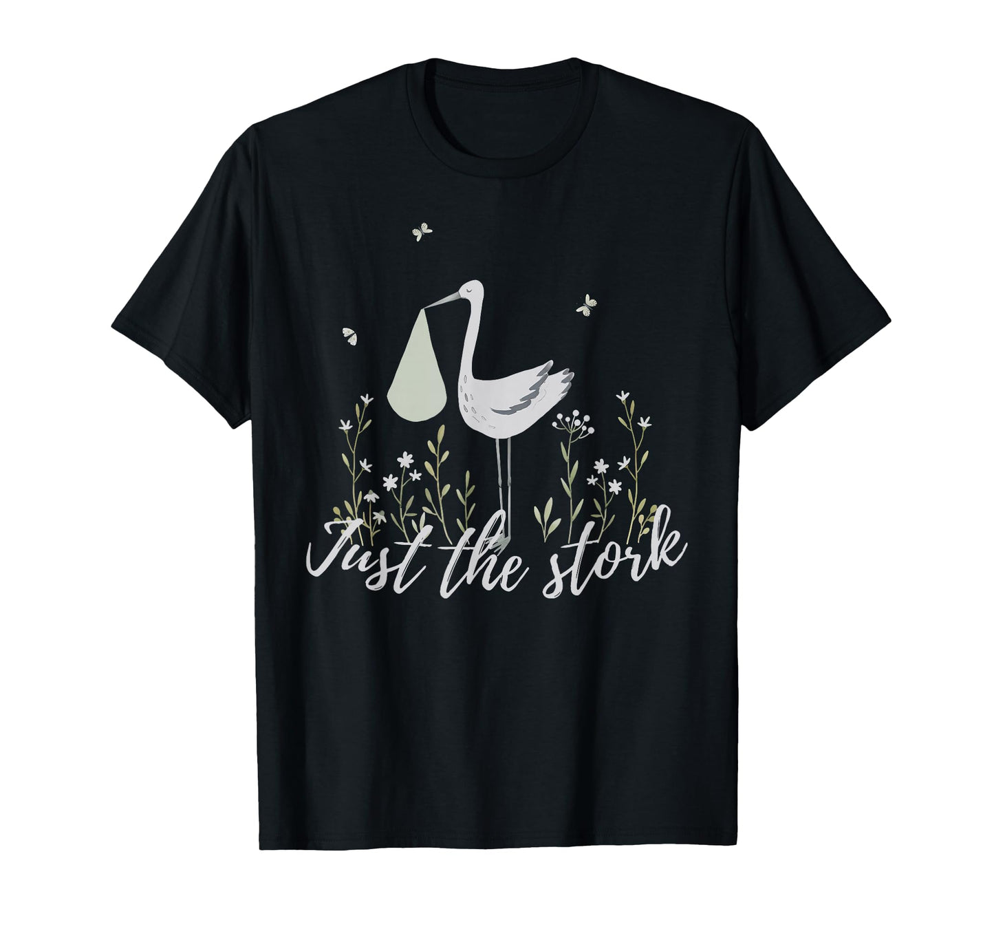Just The Stork Cute Stork Surrogate Gestational Carrier T-Shirt