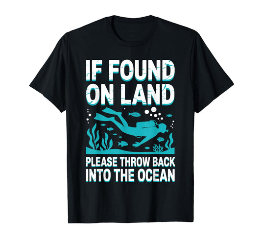 Funny Scuba Diving Art for Men Women Scuba Dive Scuba Diver T-Shirt