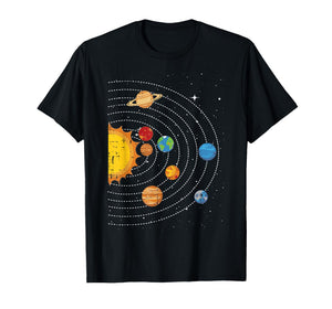Sun Planets Solar System Space Universe Galaxy Men Women Kid T-Shirt