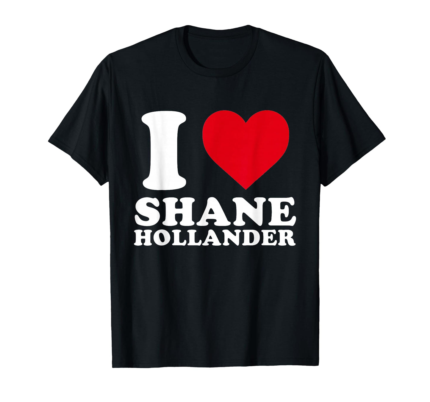 I Love Shane Hollander Captain Retro Heart Graphic T-Shirt