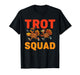 Funny Turkey Trot Squad Thanksgiving Turkeys Running for Pie T-Shirt