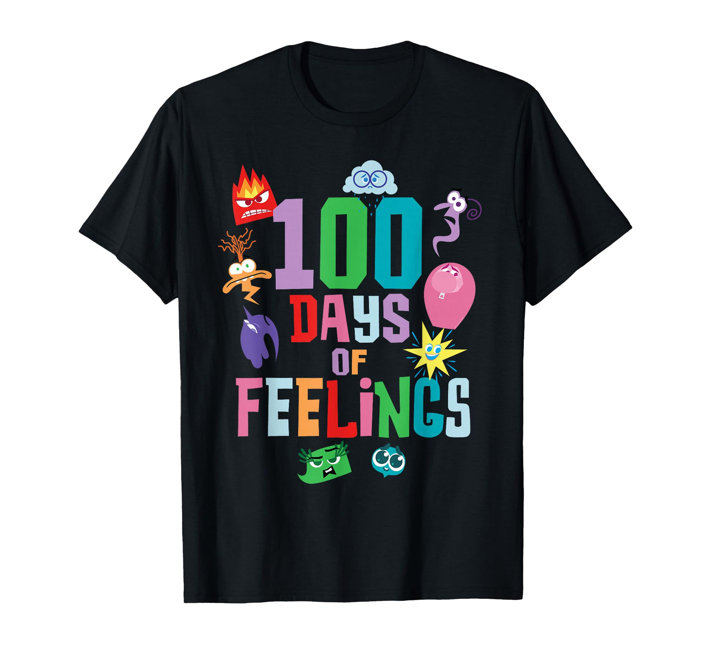 Disney & Pixar's Inside Out 100 Days of Feelings and School T-Shirt