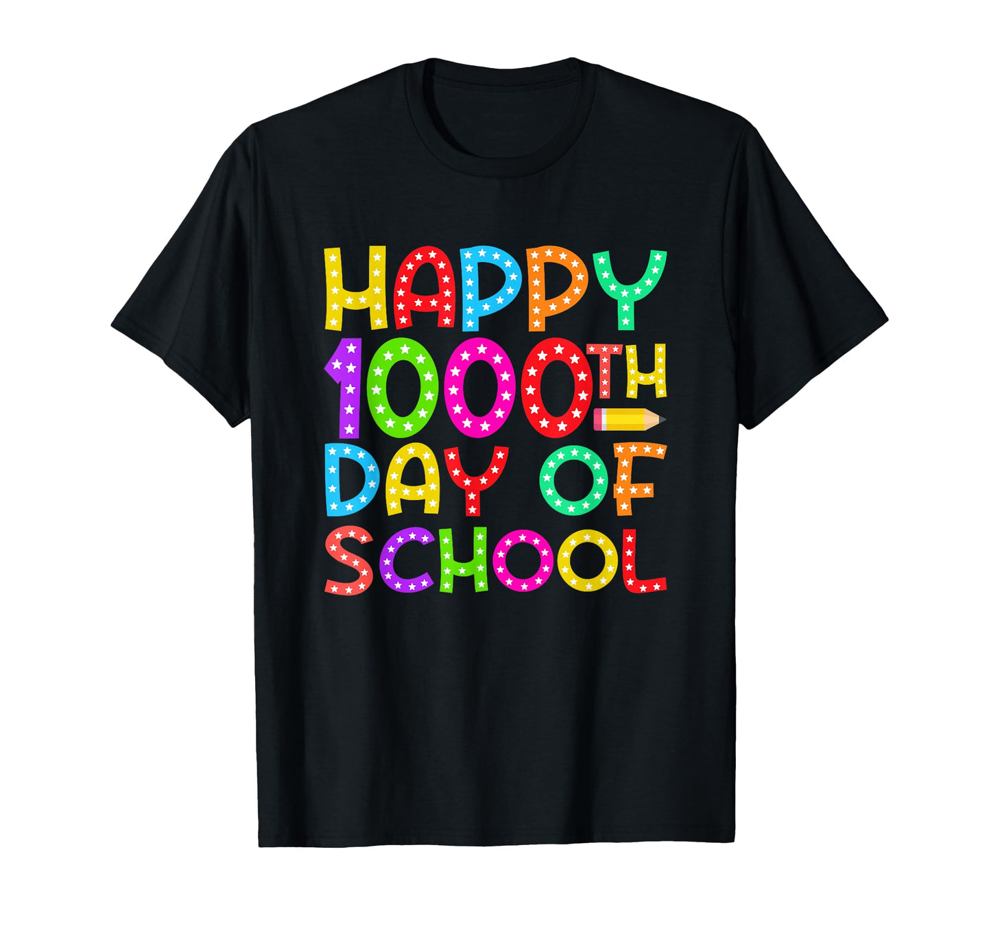 Happy 1000th Day of School 1000 Days of School Boys Girls T-Shirt
