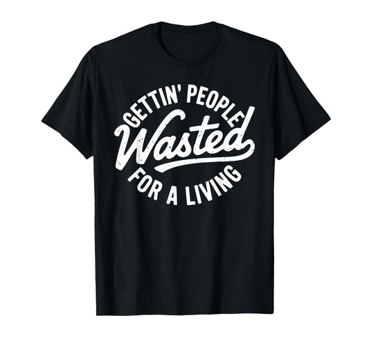 Bartender Art for Men Women Barkeeper Pub Tapster Bartender T-Shirt
