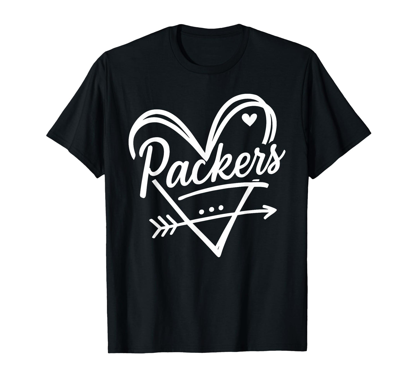 Retro Packers Name Heart Graphic Gift for Men Women Kids T-Shirt