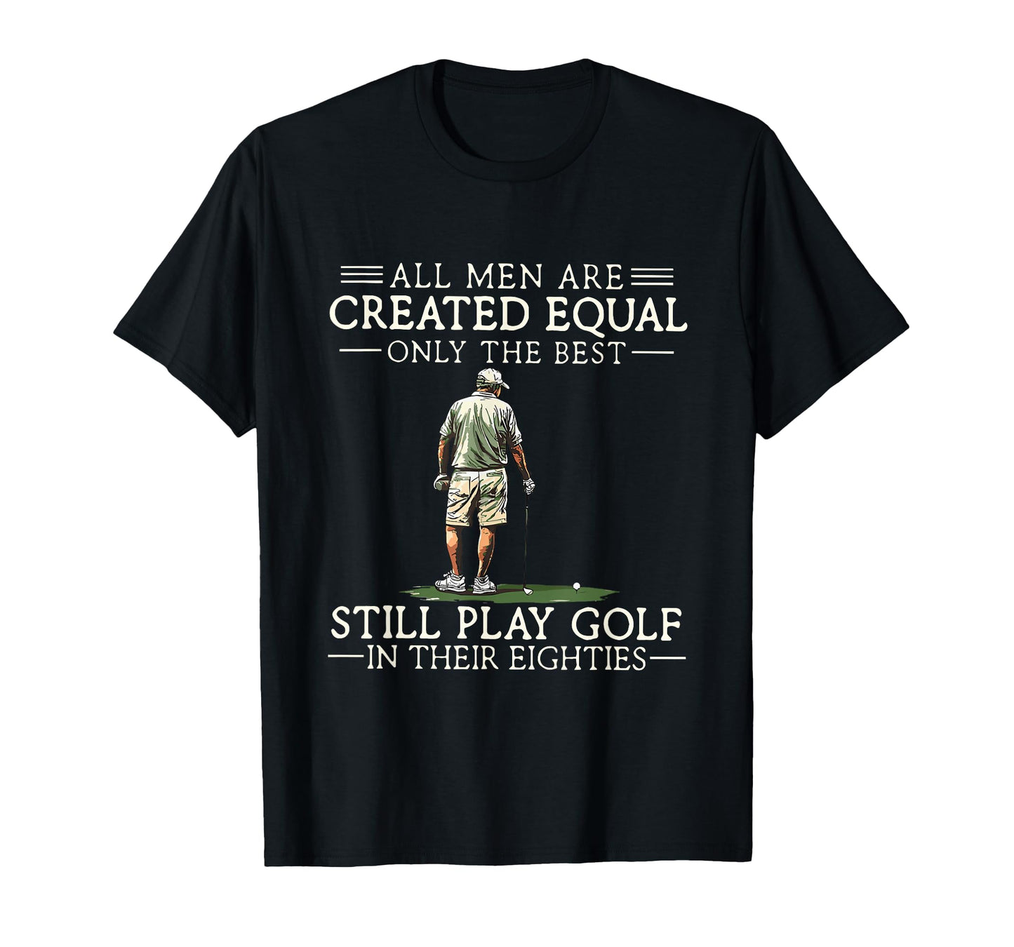 Best Men Play Golf Eighties 80 Funny Golfer Golfing T-Shirt