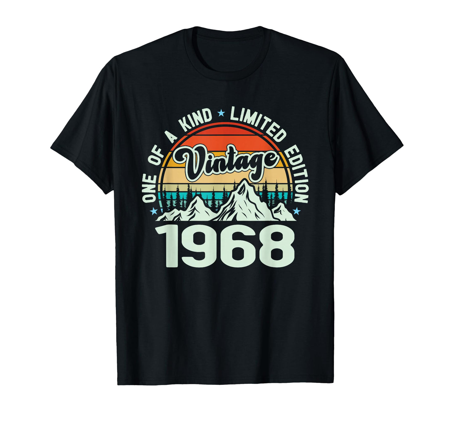 Vintage 1968 One of A Kind Mountain Graphic, 1968 Birthday T-Shirt