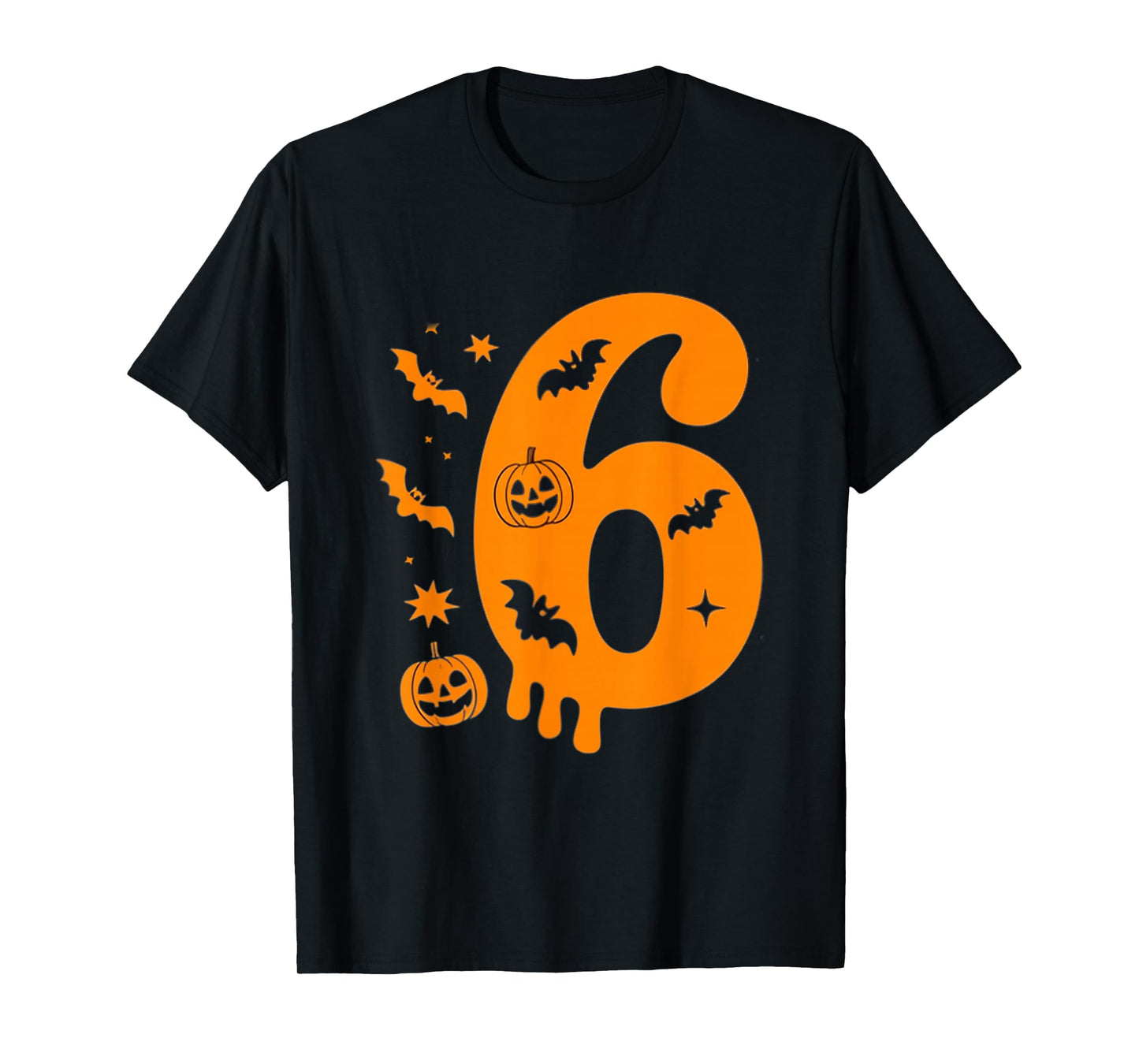 Number 6 Six Seven 6 7 Meme Funny Design Couples Halloween T-Shirt