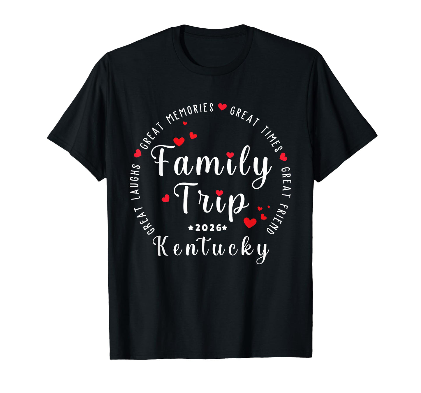 Kentucky 2026 Vacation Family Matching Men Women & Youths T-Shirt