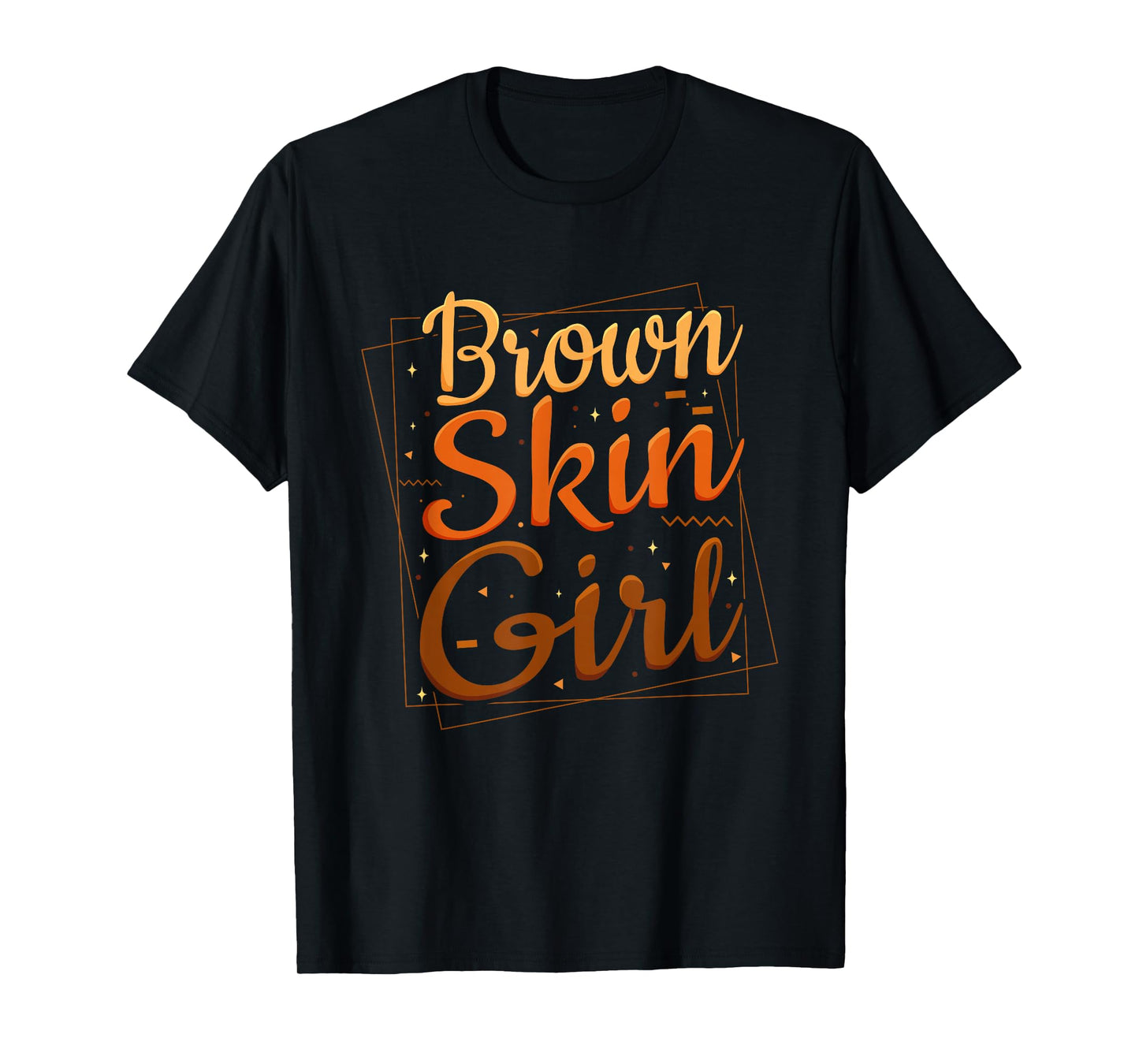 Cute Brown Skin Girl Black History Month Melanin Black Pride T-Shirt