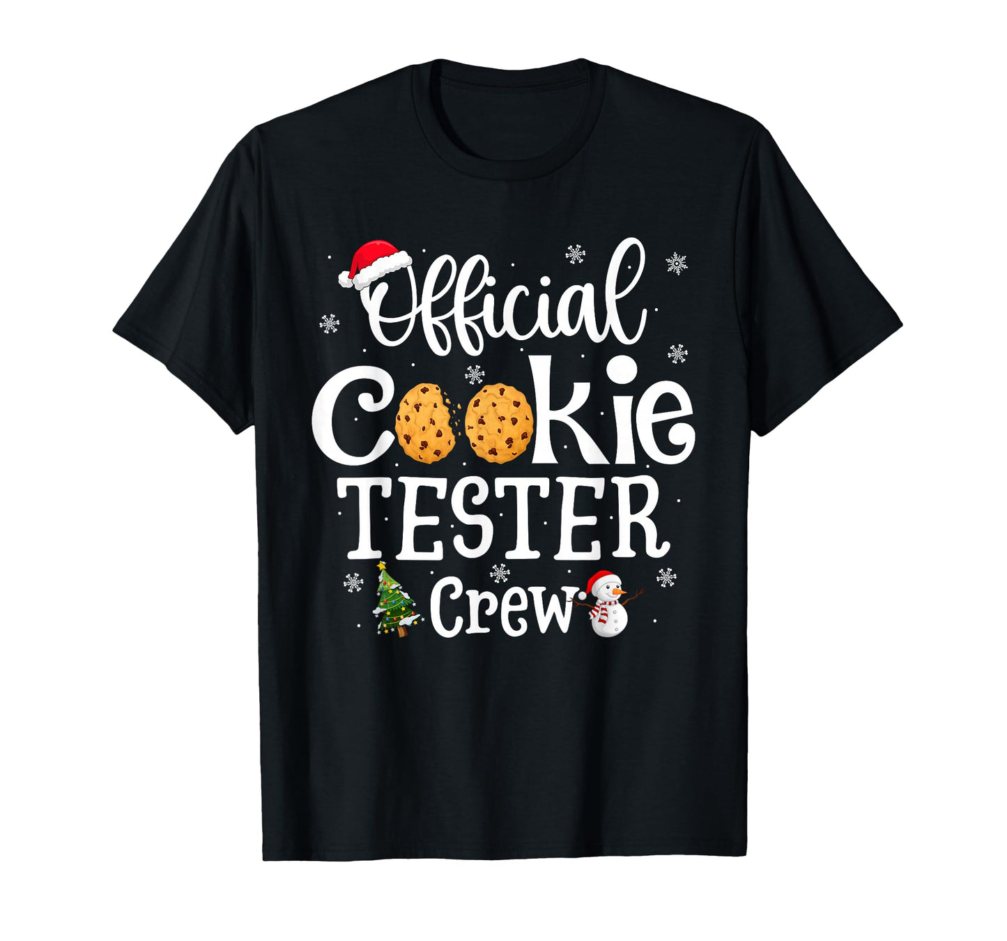 Official Cookie Tester Crew Family Baking Team Christmas T-Shirt