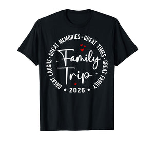 Family Trip Vacation 2026 Matching Group T-Shirt
