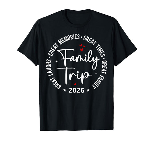 Family Trip Vacation 2026 Matching Group T-Shirt