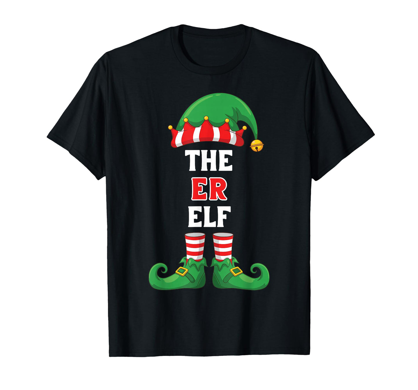 The ER Elf Shirt Christmas for ER Nurse Doctor Tech Top T-Shirt