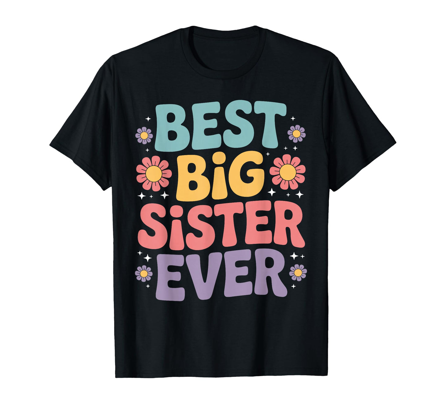 Girls Baby Announcements Cute Big Sister T-Shirt